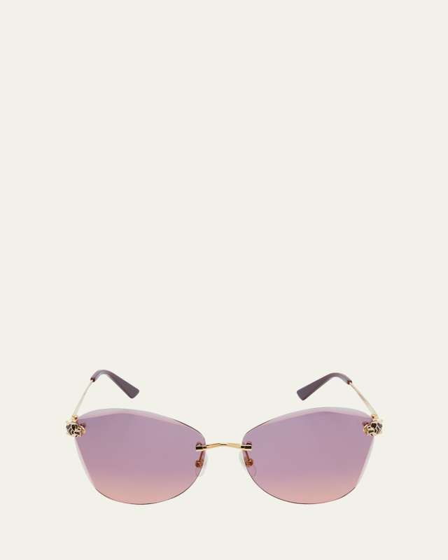 Panther Metal Butterfly Sunglasses